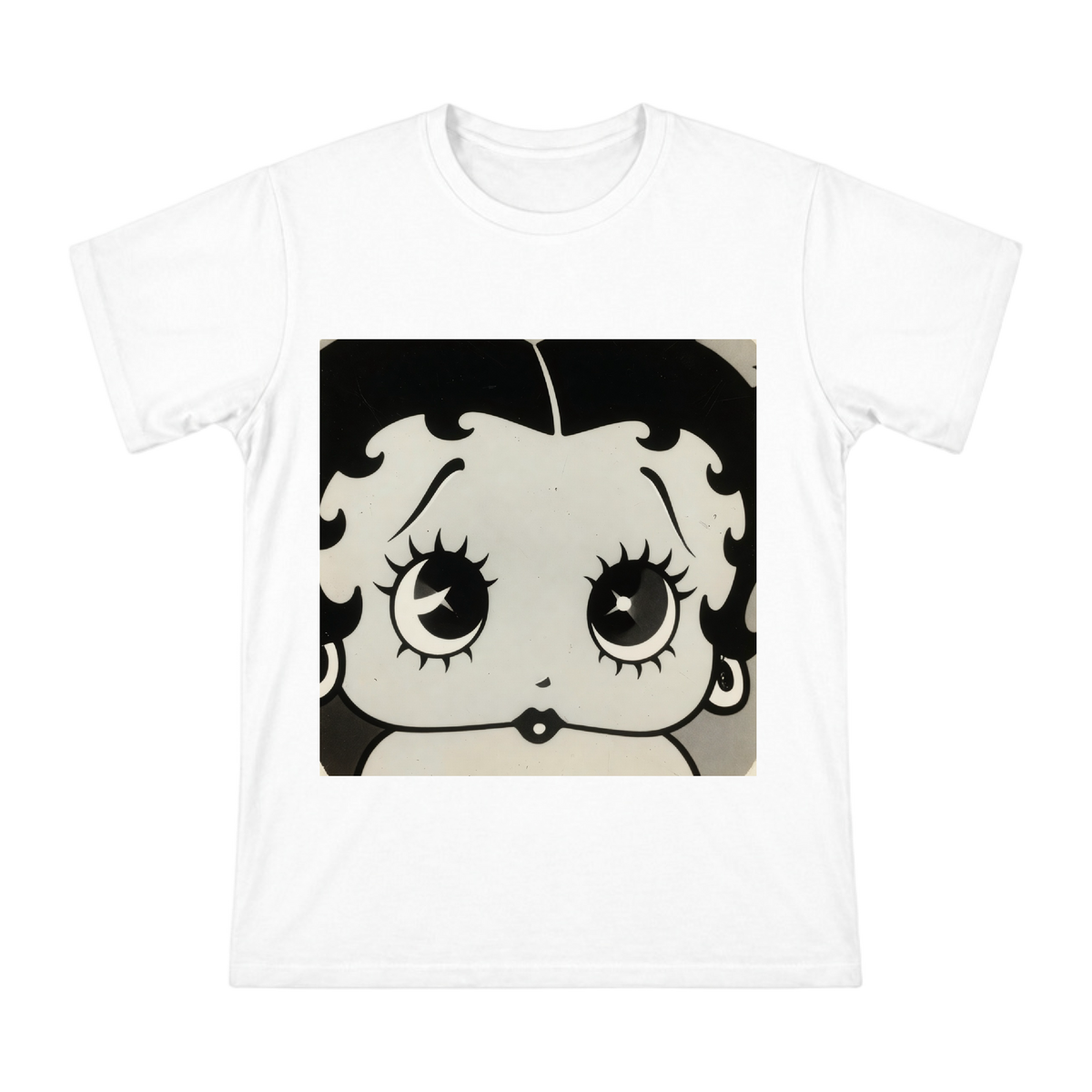 Betty Boop Vintage Pop Art Eyes Men's Custom Print T-Shirt front [ai-pod:fda2daeec28748f5767e92f98c217b16]