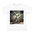 Retro Cel-Shocked Greyhound Illustration on Men's Premium Cotton T-Shirt front [ai-pod:df0aa9a3789b7497290df5dd1e4b668d]