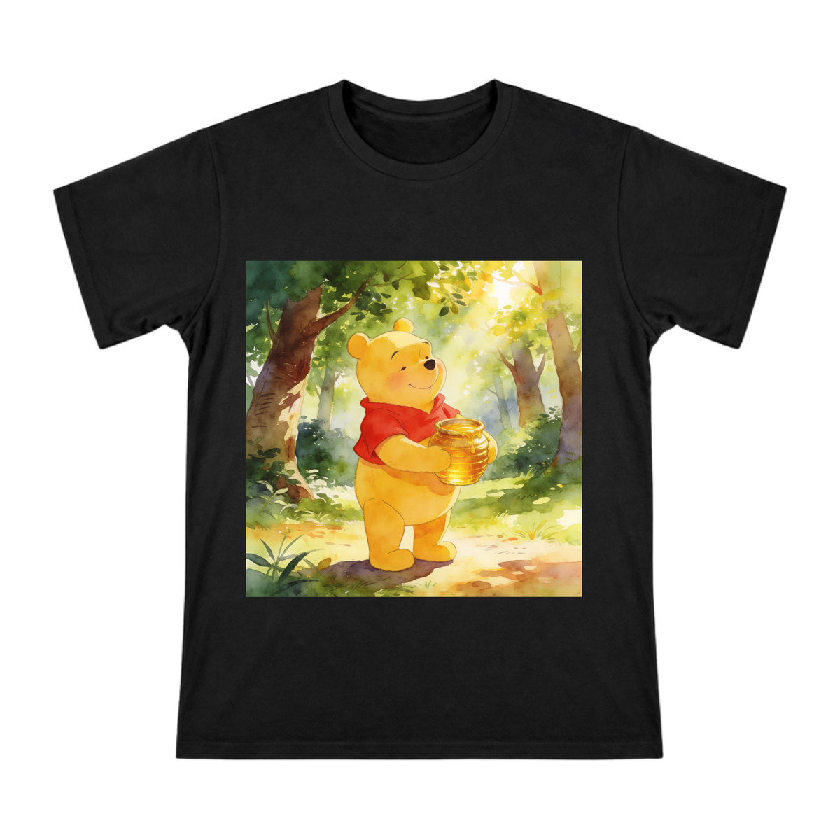 Watercolor Winnie the Pooh Honey Jar T-Shirt front [ai-pod:c2117c0fda752975ce553339ef4fdfa1]
