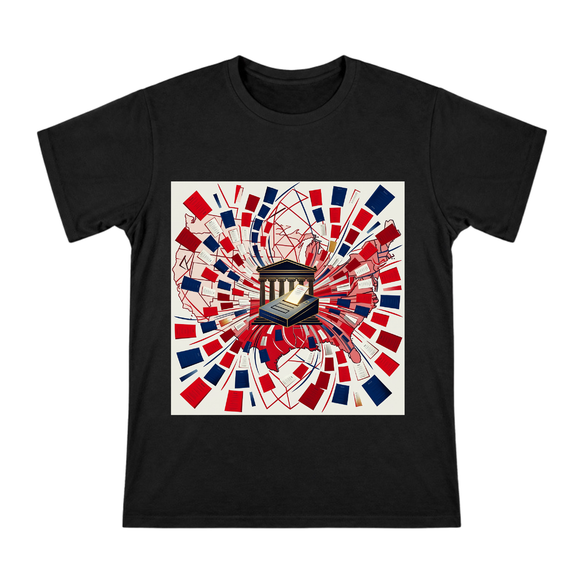 2026 US Midterm Election Power Struggle Men's Short Sleeve T-Shirt front [ai-pod:0f1fdfe1211497842088ecde6002060e]