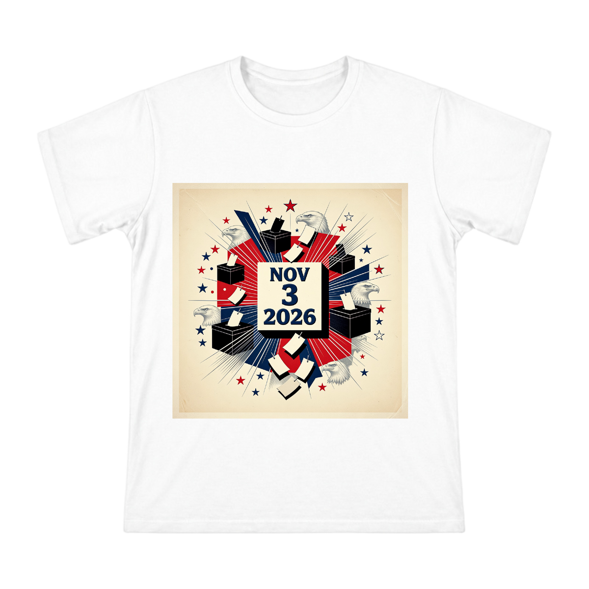 2026 US Election Day Vintage Poster Men's Short Sleeve T-Shirt front [ai-pod:490b20f77320d20025c2d4a08df1d982]