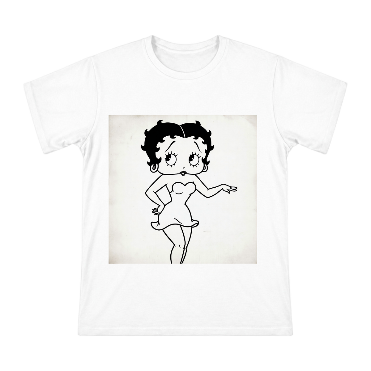Betty Boop Vintage Jazz Age Line Art Men's Short Sleeve T-Shirt front [ai-pod:996d22422f1fec473233ffb18a39266d]