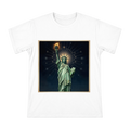 Art Nouveau Statue of Liberty Goddess with Torch Men's Cotton T-Shirt front [ai-pod:022921479eb3375a861c6ff44f05731d]