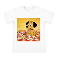 Vintage Cartoon Hungry Dog Picnic Men's Short Sleeve T-Shirt front [ai-pod:823ddc904aa318597f56ba01d9a1b20d]