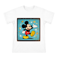 Retro Mickey Mouse with Golden Starlight Art Men's Cotton T-Shirt front [ai-pod:d2d4af5b0e909ebecb643781517cfb10]