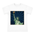Statue of Liberty Torch Close-Up Men's Cotton T-Shirt front [ai-pod:274098768f9120790f636c6abbf6a3e7]