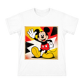 Retro Pop Art Mickey Mouse Waving Illustration Men's Cotton T-Shirt front [ai-pod:5ab583ff7f905832001cbf31735b3095]