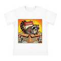 Reluctant Raccoon in Box Retro Comic Graphic T-Shirt front [ai-pod:54bc8658aef6ded03bd82878b14cd338]