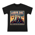 Labor Day Honoring Builders Retro Crane Cityscape Men's Cotton T-Shirt front [ai-pod:f2d1e25c6826fa7f9187a231bc02abea]