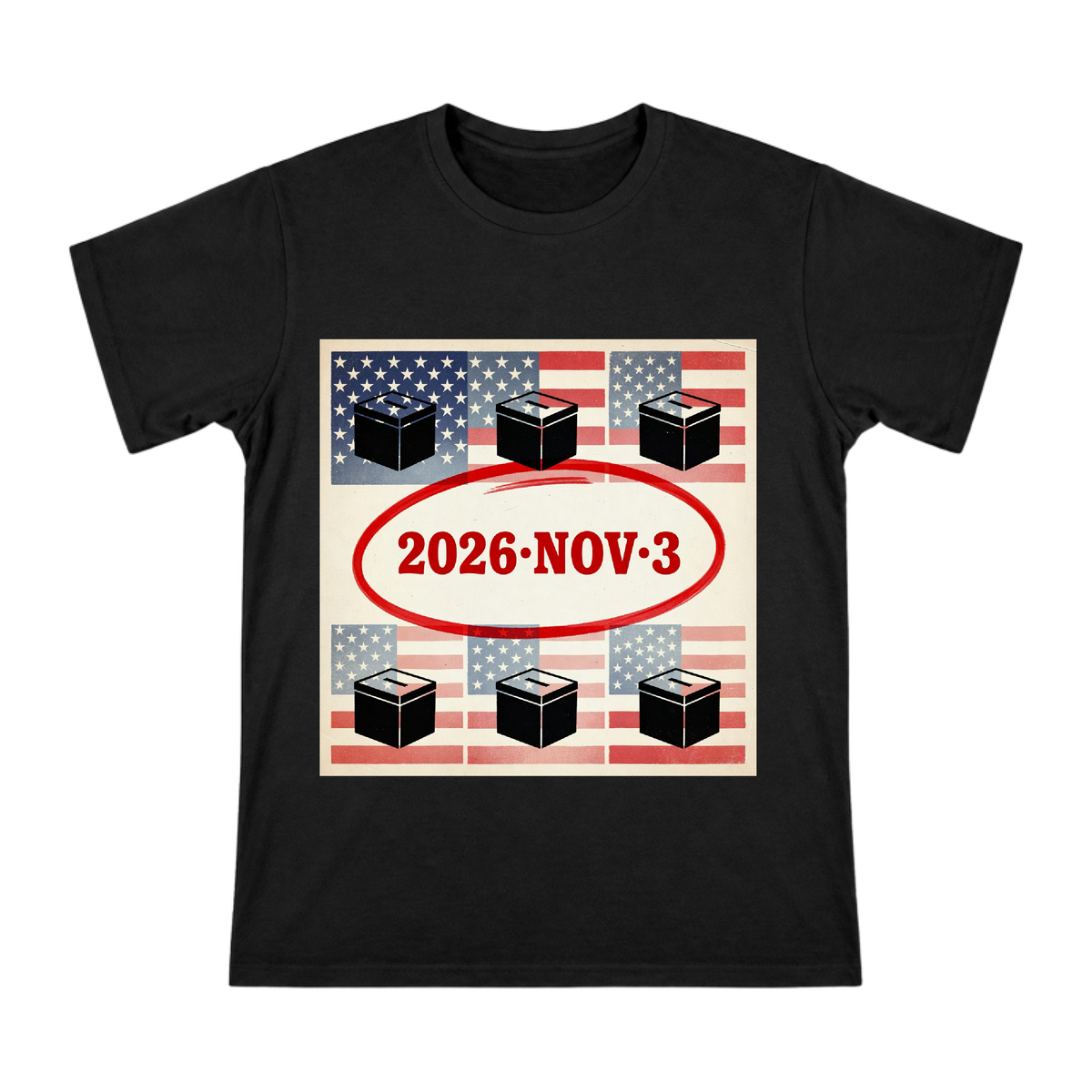 2026 US Election Day Retro Poster Men's Cotton T-Shirt front [ai-pod:9d39ab360daa89b13ed26bd33735a608]