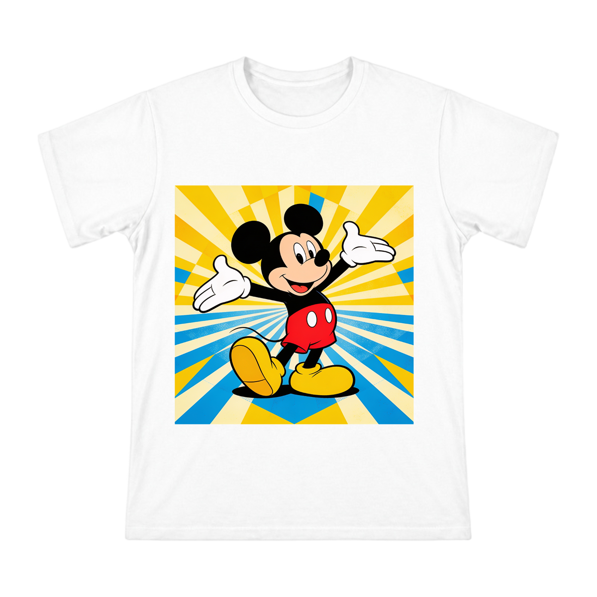 Classic Mickey Mouse Vector Illustration Men's Cotton T-Shirt front [ai-pod:98c3a19c346b1273604b28eb76460f74]