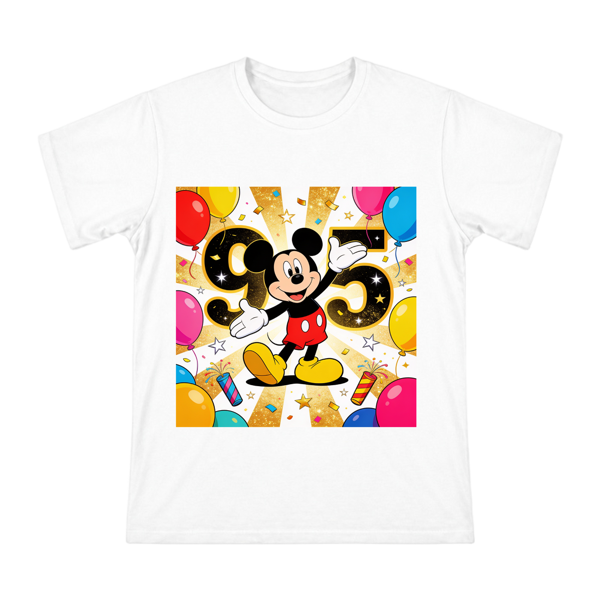 Mickey Mouse 95th Anniversary Celebration Men's Short Sleeve T-Shirt front [ai-pod:005098a021a274f9aacb35a63a87ca6b]