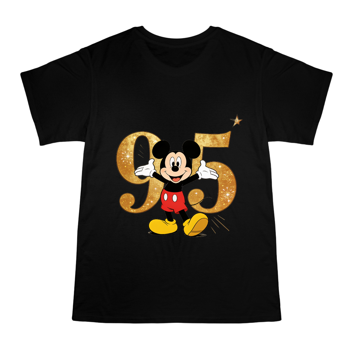 Mickey Mouse 95th Anniversary Golden Celebration Men's Custom T-Shirt front [ai-pod:6be53ee7778f74ff50a58d11fdebee92]