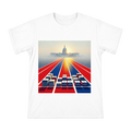 Democracy Sprint on Red, White, and Blue Track Men's Custom T-Shirt front [ai-pod:6e2f40e345814515937c8577701a6f95]