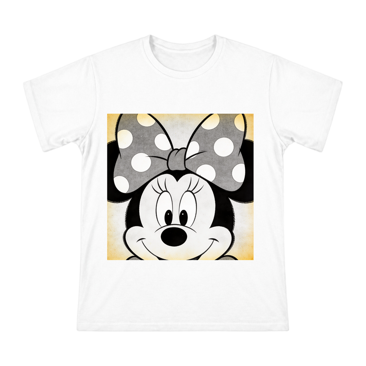 1928 Retro Minnie Mouse Polka Dot Bow Close-up Custom Print Men's Short Sleeve T-shirt front [ai-pod:354b7907e19e74dbfe3db0bbf6c143fa]