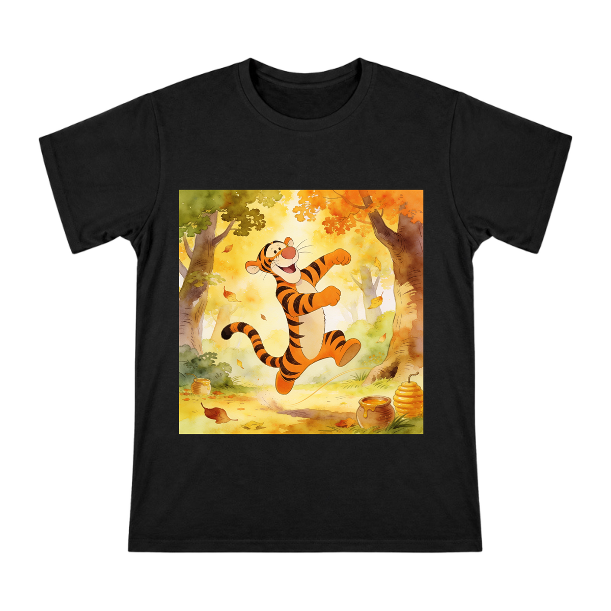 Classic Tigger Energetic Bounce Men's Short Sleeve Cotton T-Shirt front [ai-pod:ef690868d6b05e19a7961998fbde4122]