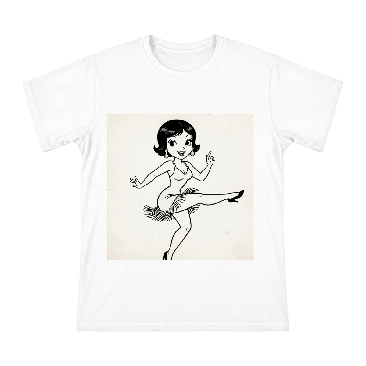 Vintage Jazz Dancer Art Print Men's Short Sleeve T-Shirt front [ai-pod:a99839ed118c15354cdeee4e4a17c625]