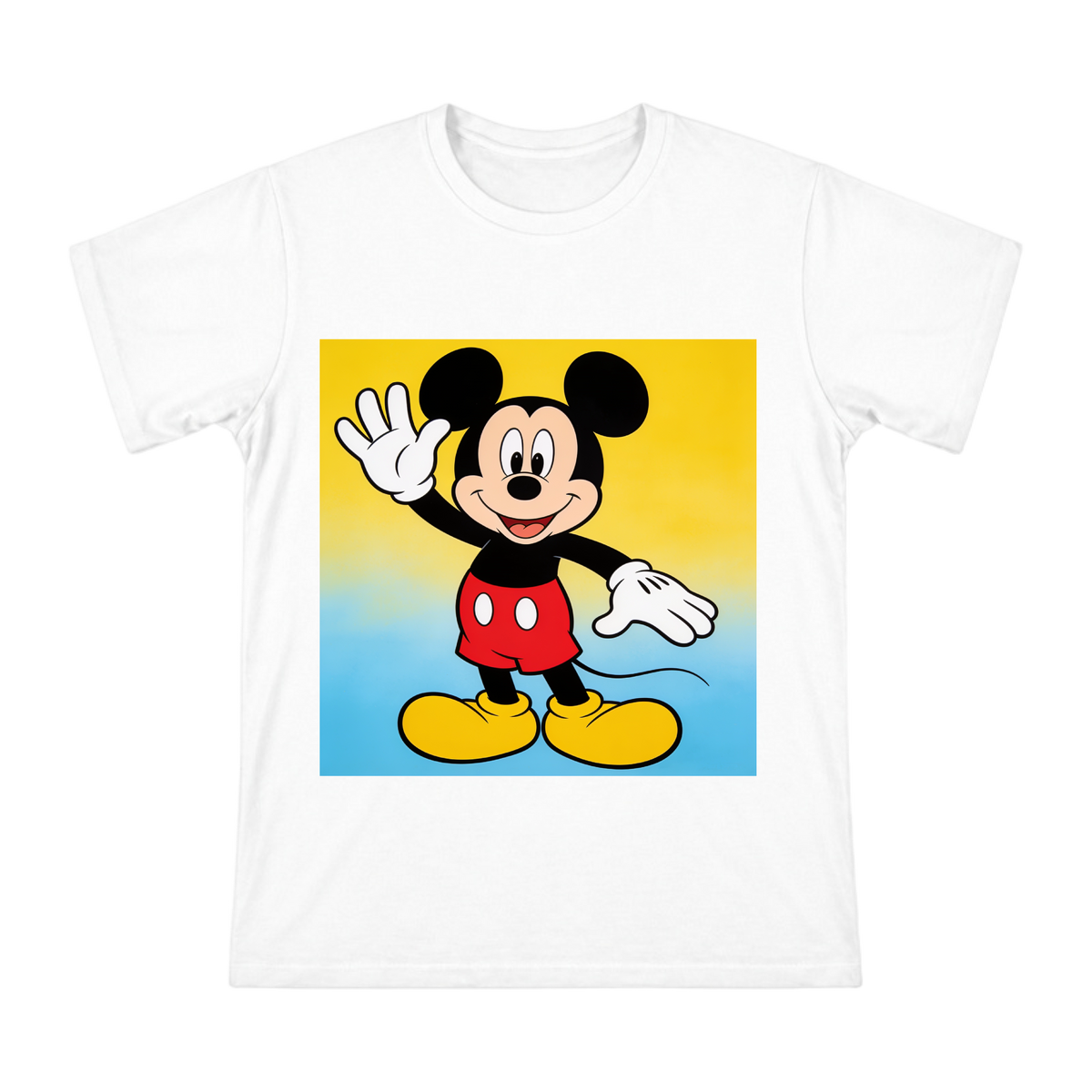 Classic Mickey Mouse Waving T-Shirt front [ai-pod:5507d5a67a04d1177d9bbb65362a0850]
