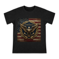 Vintage Gold Relief Eagle and Laurel Oak Leaf Badge Men's Short Sleeve T-Shirt front [ai-pod:89f61f5de7868bcffa87ac866b0c52b9]