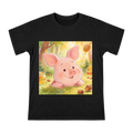 Healing Watercolor Pig Illustration Men's Short Sleeve T-Shirt front [ai-pod:7d43f875bfb0d055cdf7ad5e9a3511d1]