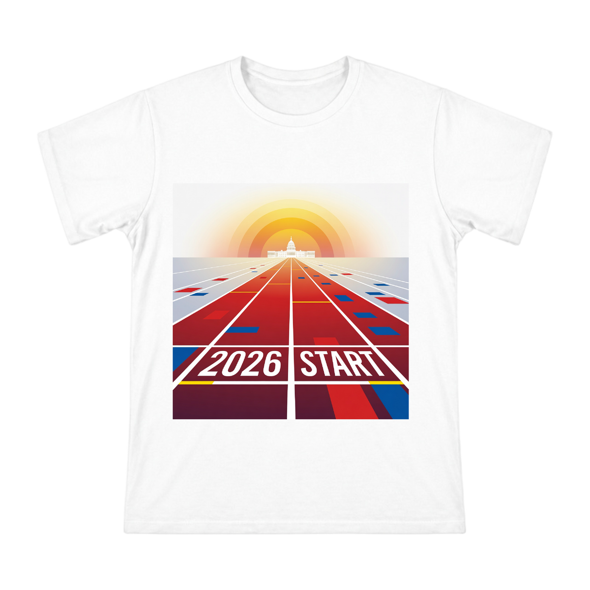 2026 Start Line Congressional Journey Men's Short Sleeve T-Shirt front [ai-pod:41669b3f696b49754a0c3597ef7d16ff]