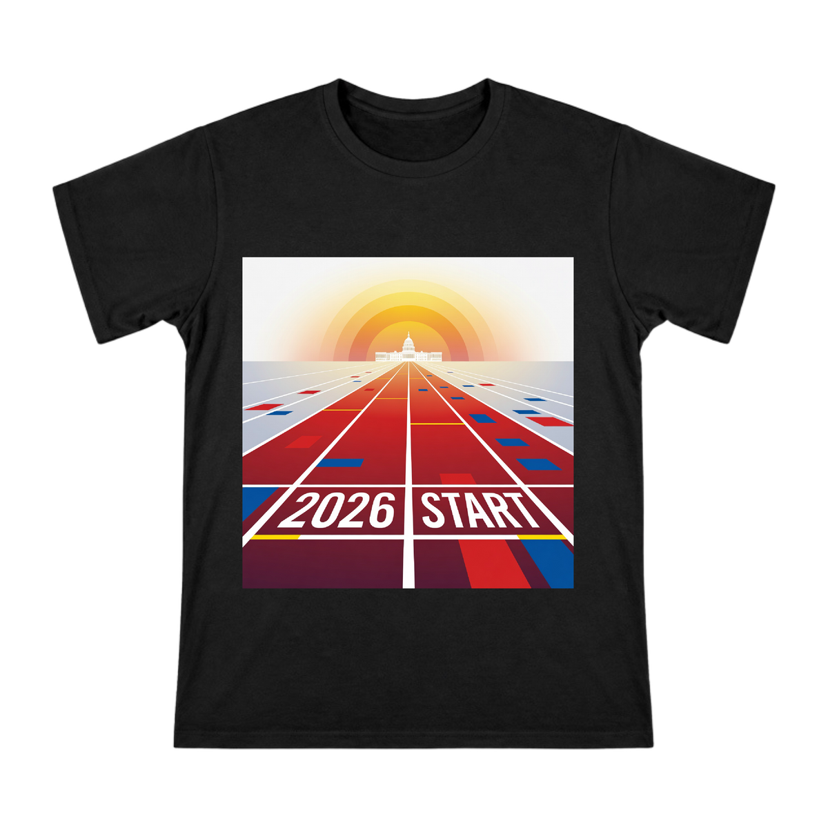 2026 Start Line Congressional Journey Men's Short Sleeve T-Shirt front [ai-pod:11266328fe720686dd2daaca1a513e0a]