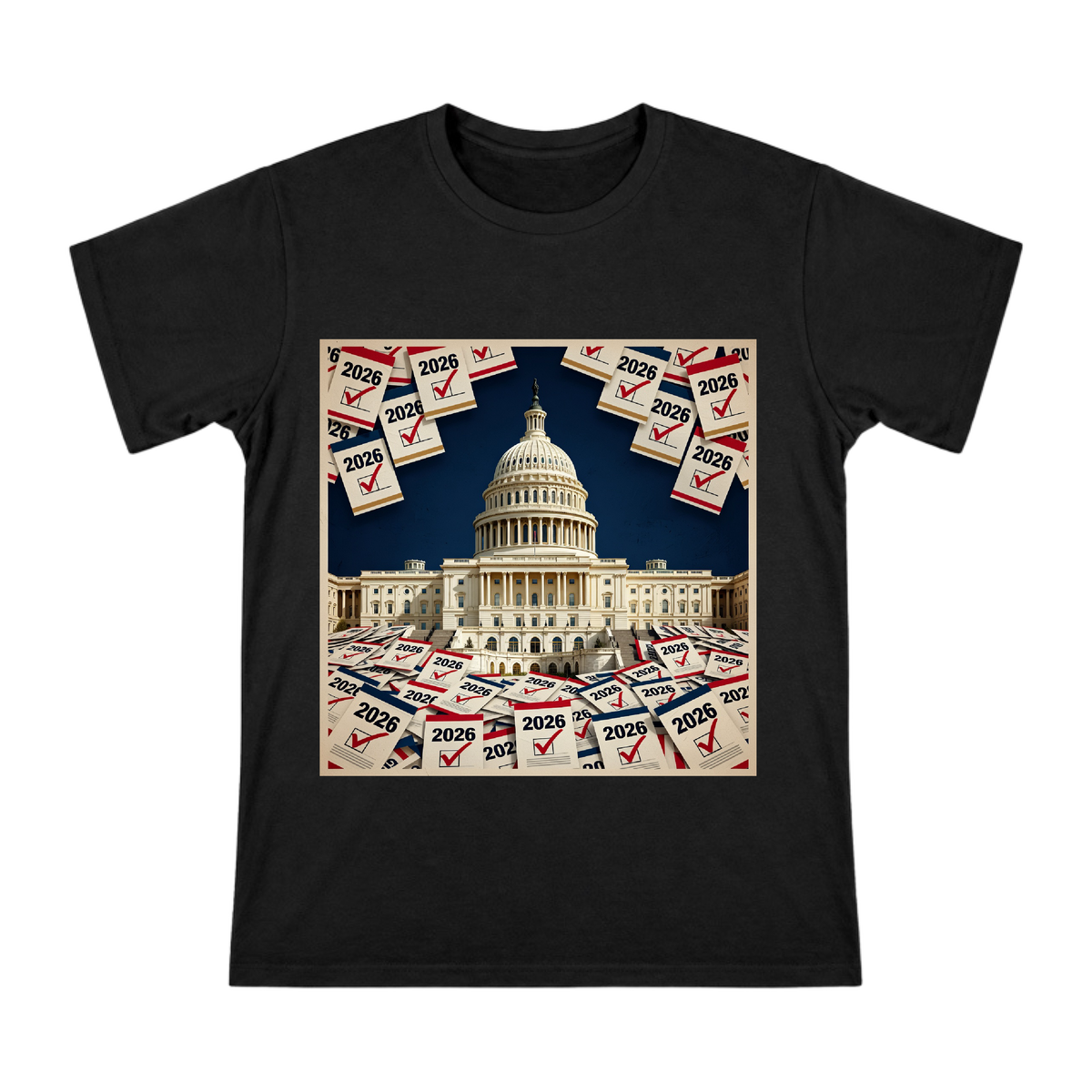 2026 Election Capitol Hill Collage Art Men's Short Sleeve T-Shirt front [ai-pod:46b71ac4ca05beb7a5edcf1d12f47a9c]
