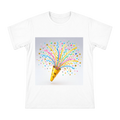 Confetti Cannon Celebration Illustration T-Shirt front [ai-pod:b2987bbb326662f23b04e807f184c57c]