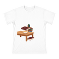 Retro Literature Instant Noodles Illustration Men's Cotton T-Shirt front [ai-pod:77ab4f10ae3ba5c43088802496f2a644]