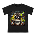 Survival Fuel: Caffeine-Fueled Raccoon Men's Custom Print T-Shirt front [ai-pod:51f20605c3e39d4552965c5031532799]