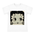Betty Boop Retro Rubber Hose Art Portrait on Men's Cotton T-Shirt front [ai-pod:12027bca0fefa4180262e1d796d22448]