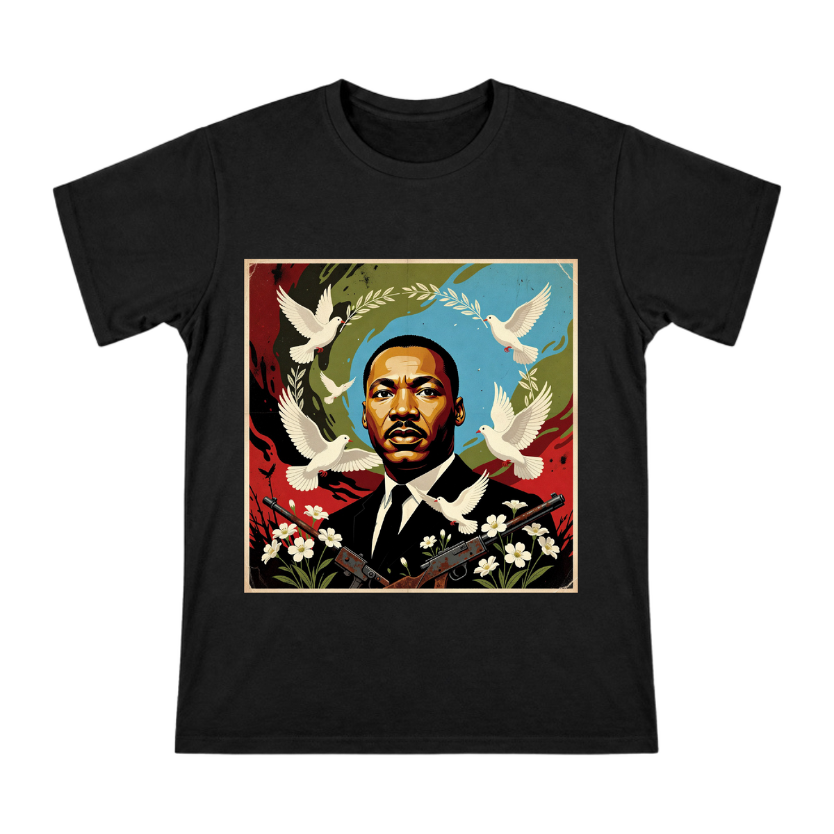 Cast Swords Into Plowshares Peace Portrait Men's Short Sleeve T-Shirt front [ai-pod:cd50536b41c508759c9aaf74f9f6aa73]