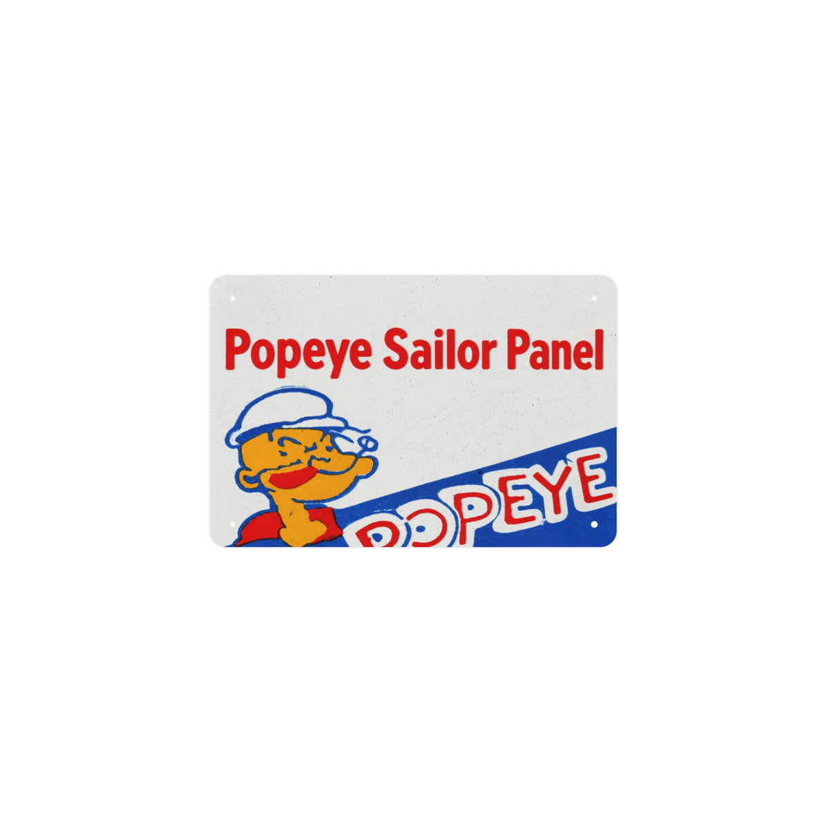 Popeye Sailor Panel 12 x 8 in Metal Tin Sign