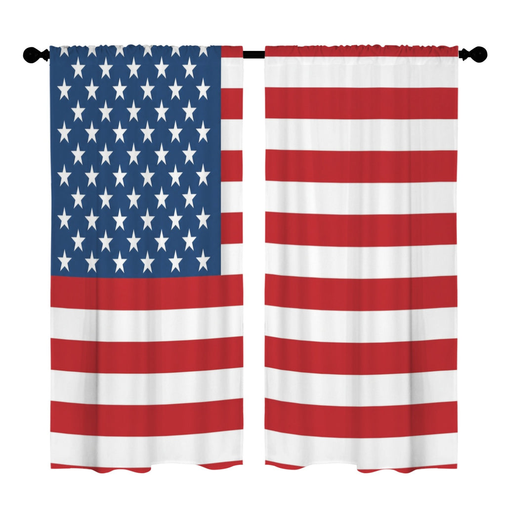 Accessible Ballot Stripes 52 x 84 in Window Curtain Set