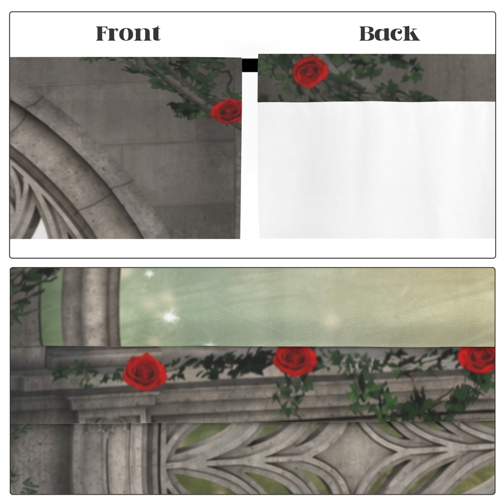 Ottoman rose arch 52 x 84 in Window Curtain Set