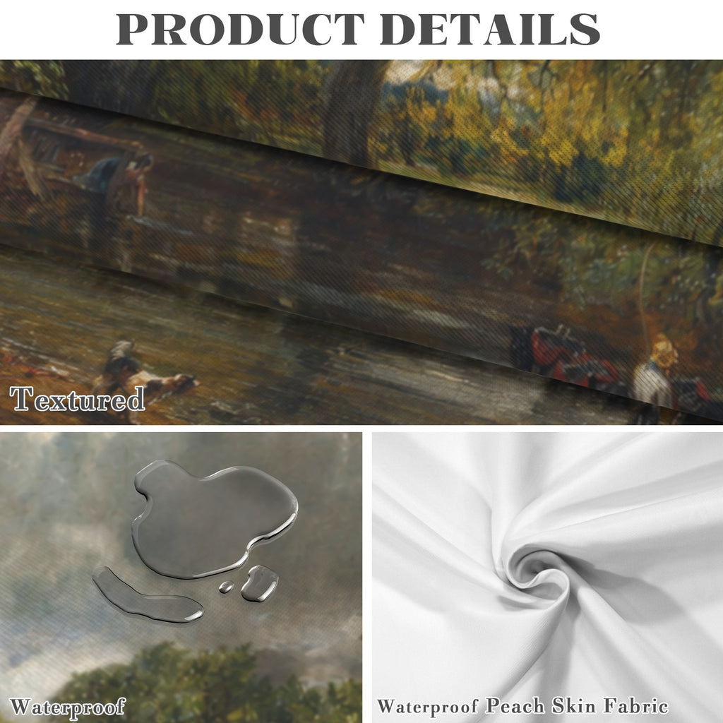 Hay Wain River 178cm x 140cm Rectangular Tablecloth 70x55inch (QUE)