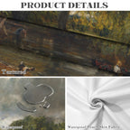 Hay Wain River 178cm x 140cm Rectangular Tablecloth 70x55inch (QUE)