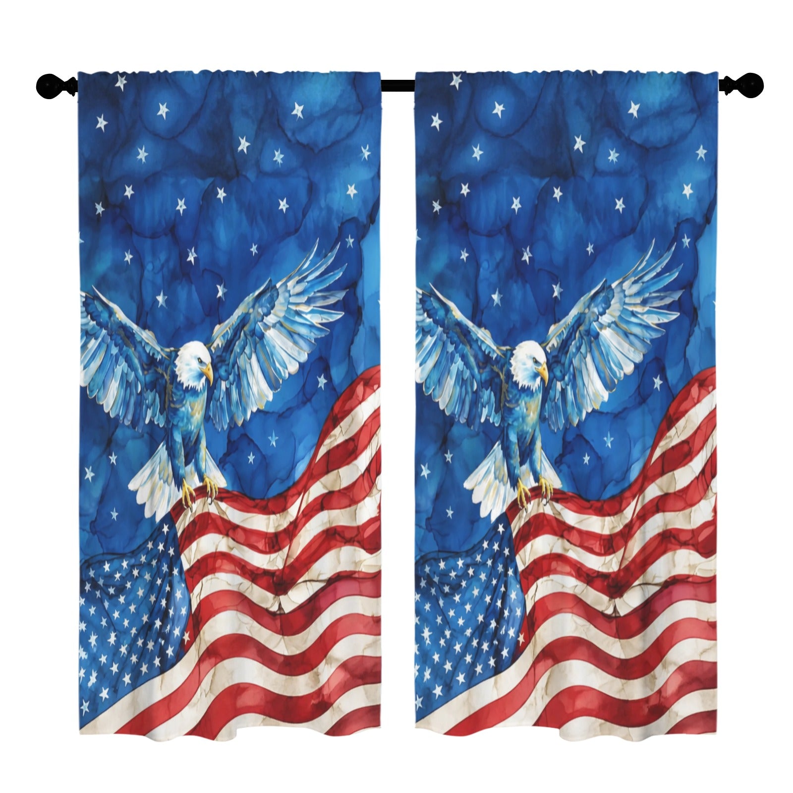 Future Vote Eagle 52 x 84 in Window Curtain Set