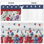 Independence-to-Midterms Floral Banner 52 x 84 in Window Curtain Set