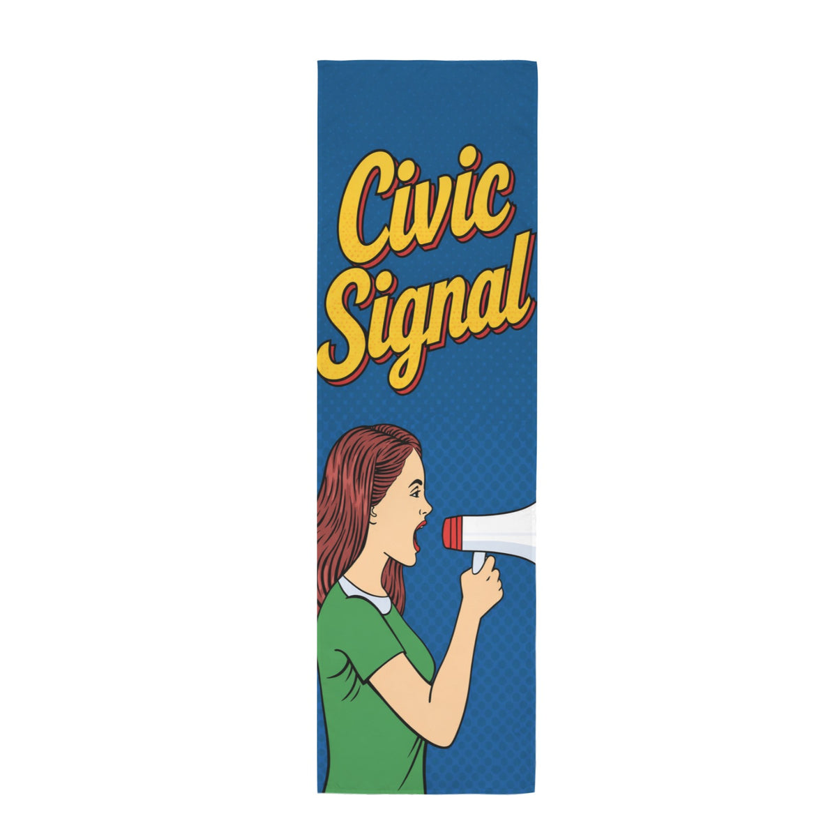 Civic Signal 12 x 40 in Polyester Peach Skin Tapestry