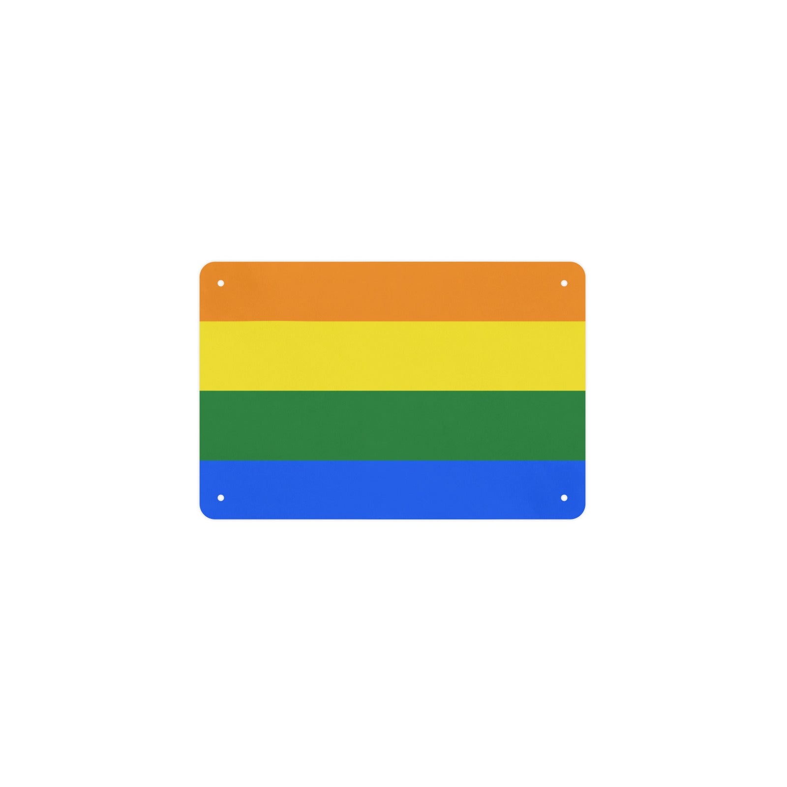 The Colors of the Rainbow 12 x 8 in Metal Tin Sign