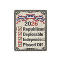 Civic Ribbon Banner 2026 32 x 48 in Micro Fleece Blanket