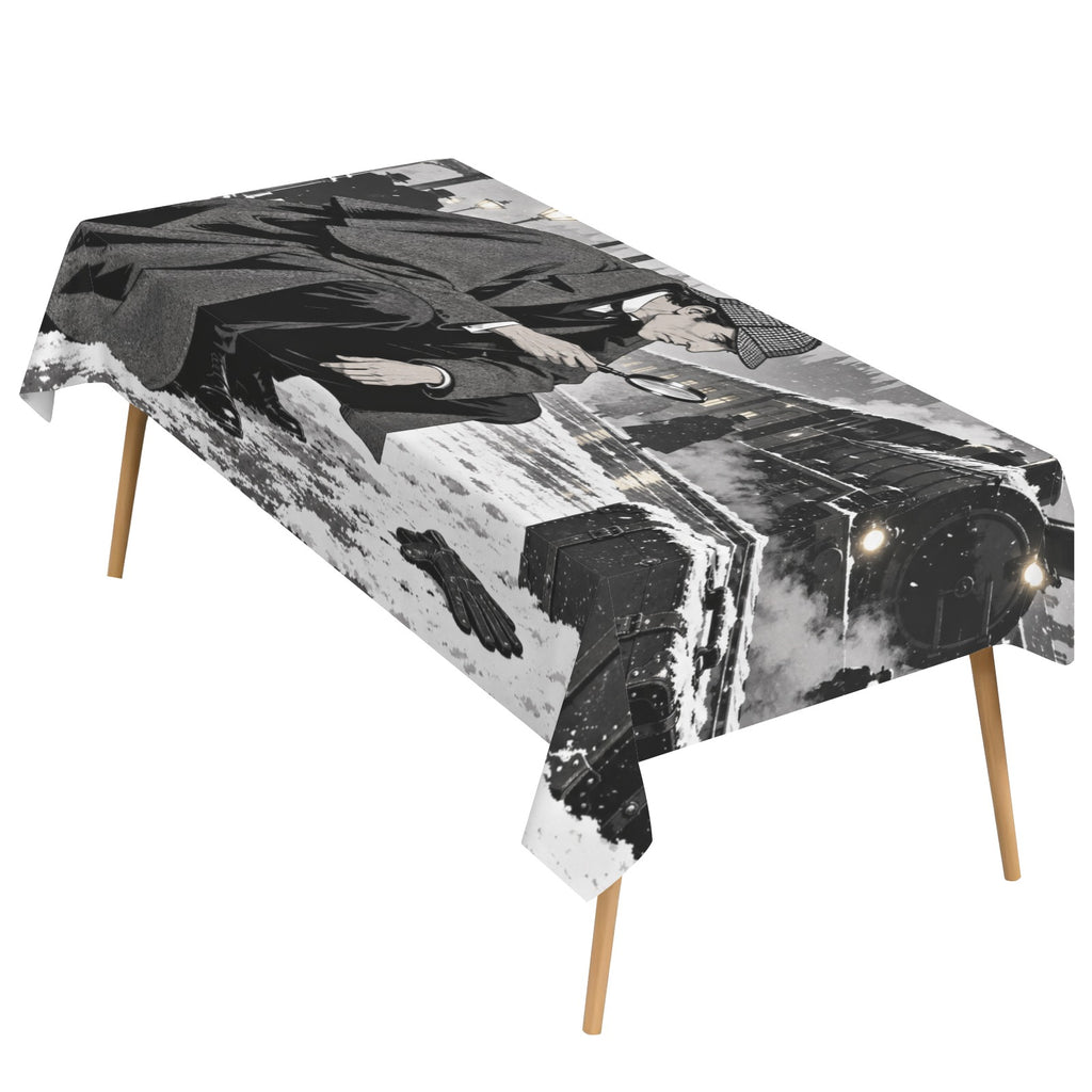 Holmes Snow Rail 178cm x 140cm Rectangular Tablecloth 70x55inch (QUE)