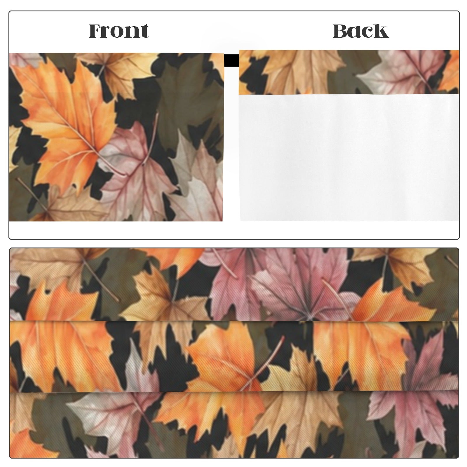 Watercolor Fall Maple Drift 52 x 84 in Window Curtain Set