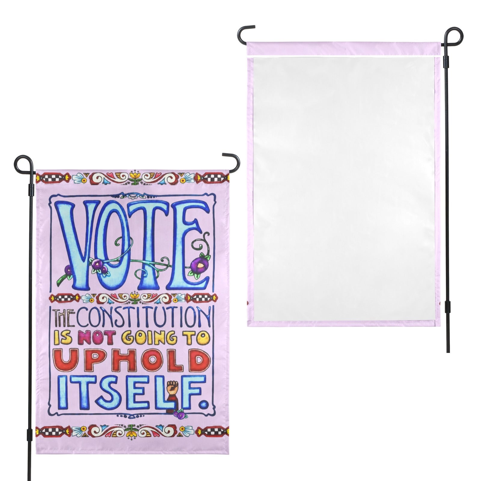 Vote to Defend the Constitution 12 x 18 in Garden Flag