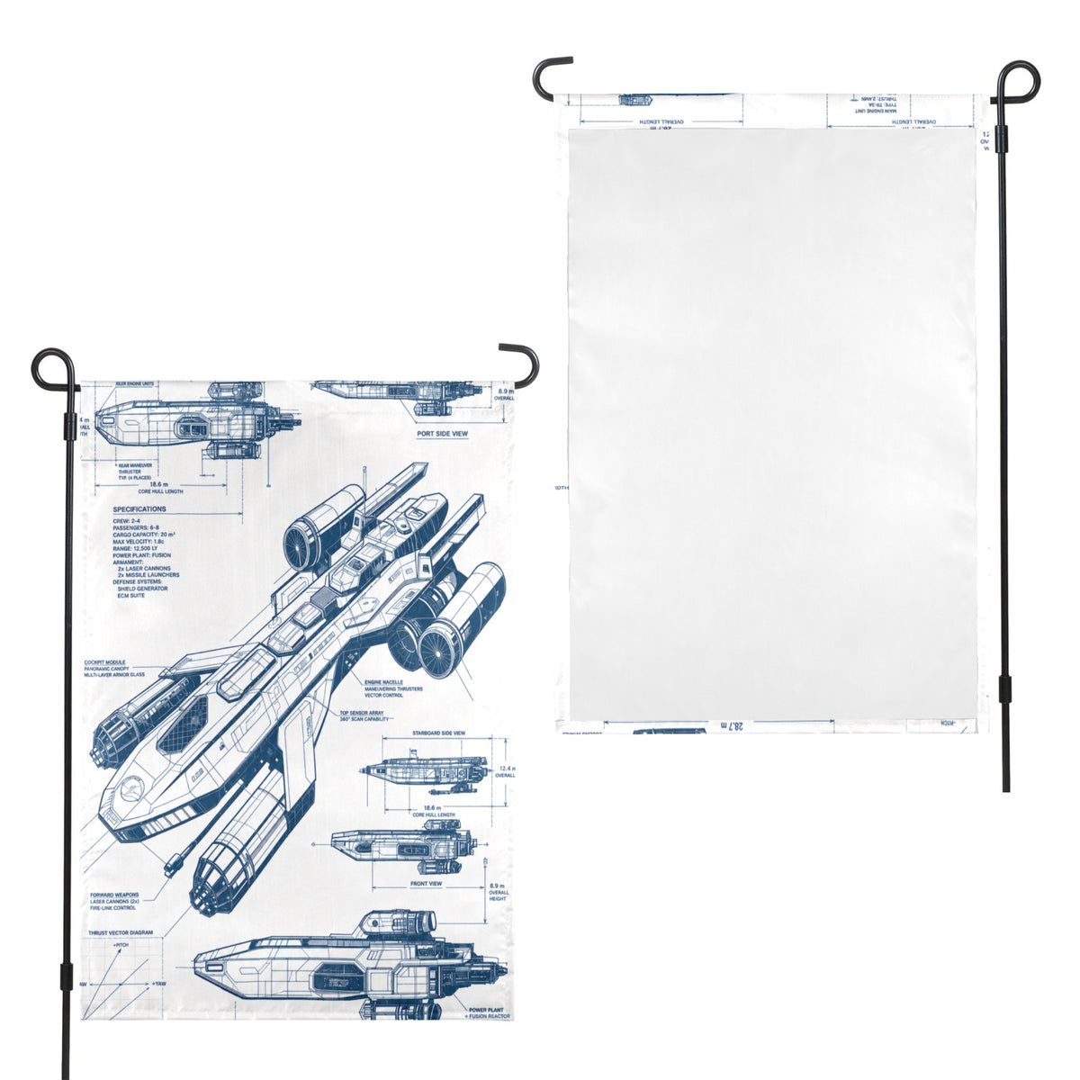 Wright Flyer Study 12 x 18 in Garden Flag