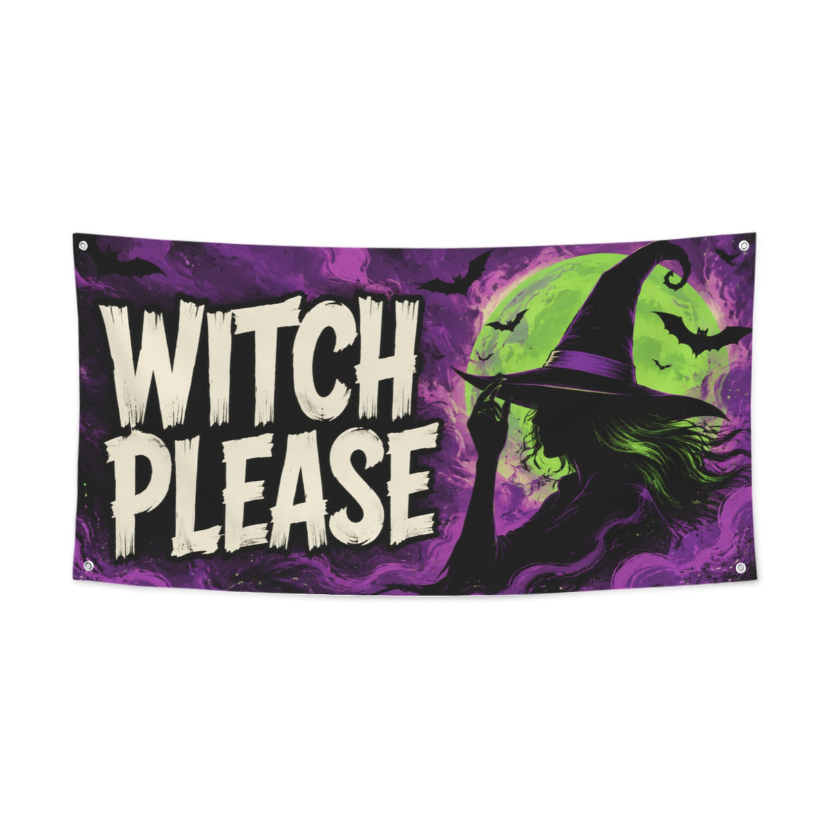 Witch Please 47 x 24 in Festival Banner