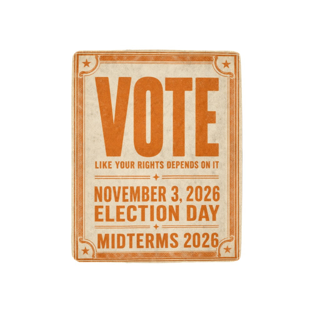 November 3, 2026 Election Day 32 x 48 in Micro Fleece Blanket