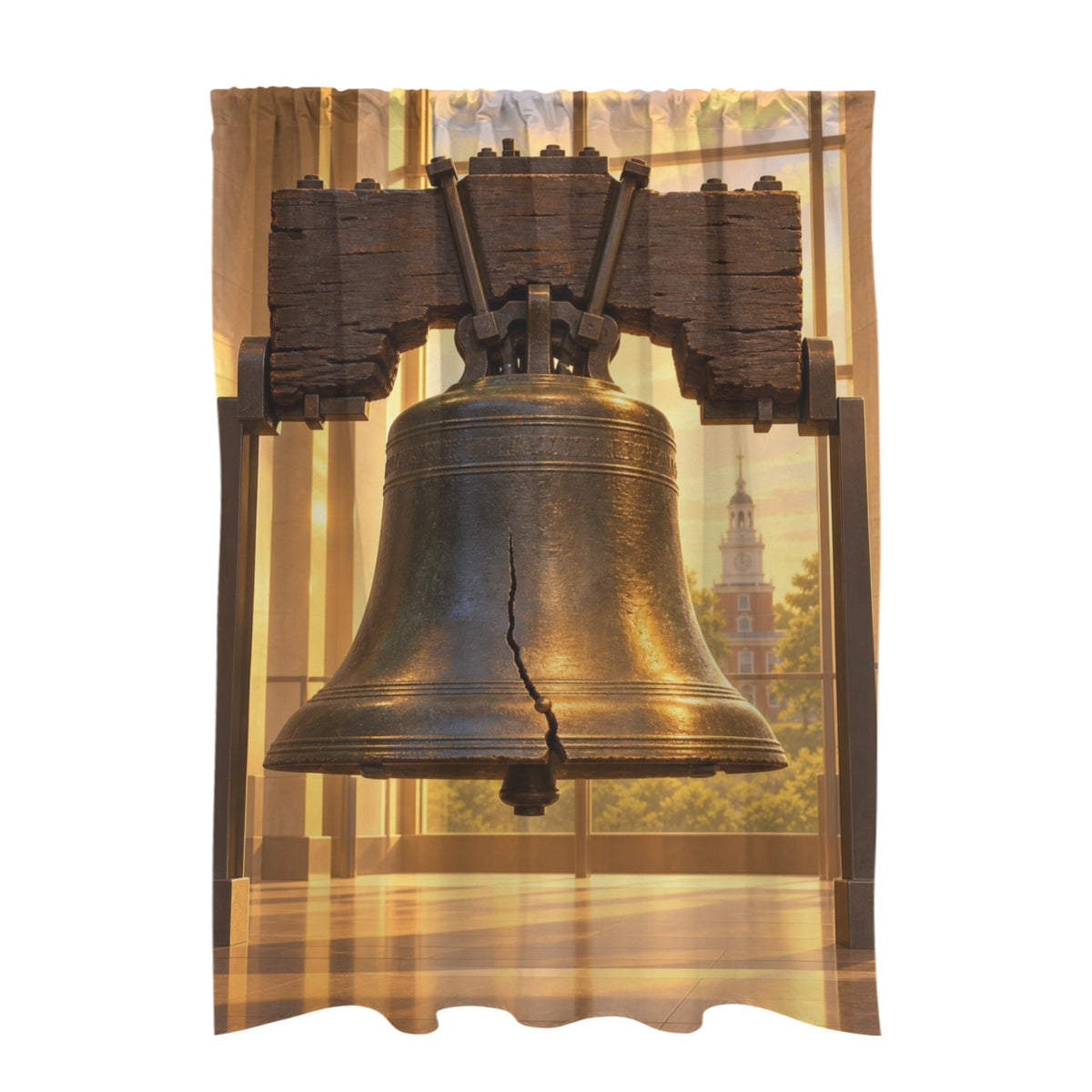 Liberty Bell Amber Gallery — 51 x 72 in Door Curtain (QUE)