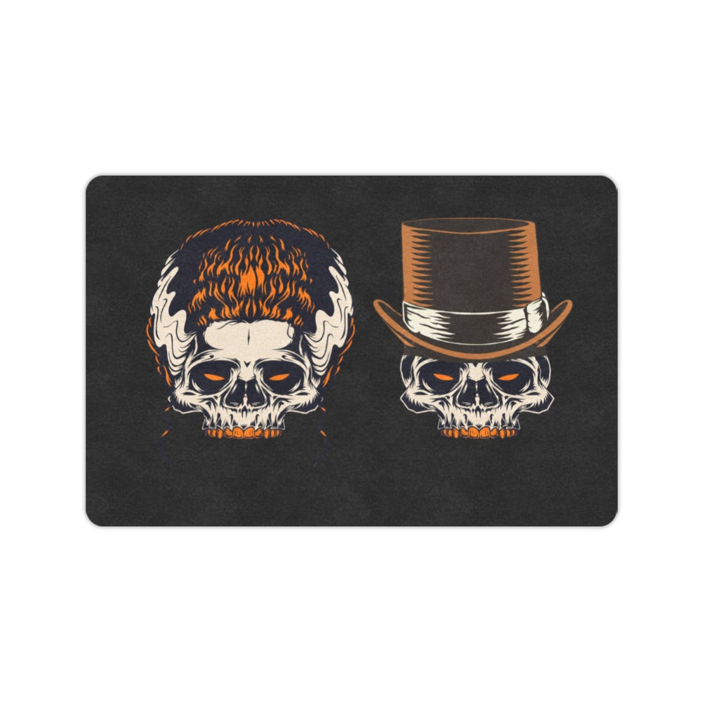 Top Hat Skull Welcome 23.6 x 15.7 in Doormat